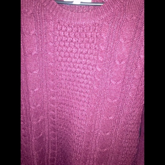 Ambiance Apparel Burgundy Sweater - Large - Picture 3 of 4